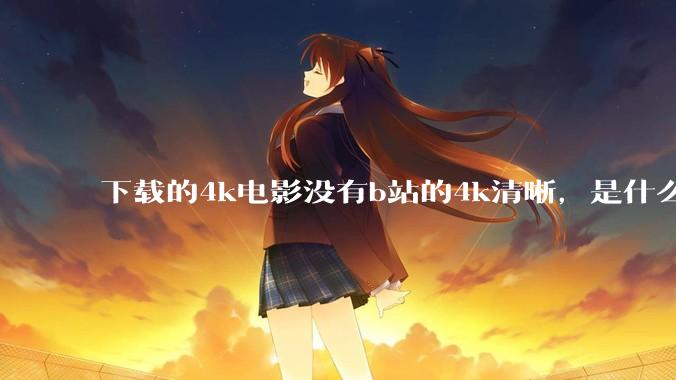 下载的4k电影没有b站的4k清晰，是什么情况啊？